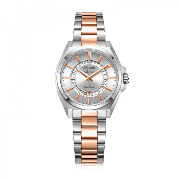 Alexandre Christie AC 8688 Silver Rosegold White LDBTRSL